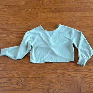 lululemon athletica Lululemon Twist Back-to-Front Pullover Sweatshirt Green Fern